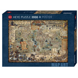 Pirate World, 2000 piezas. Marca Heye. Ref: 29847.