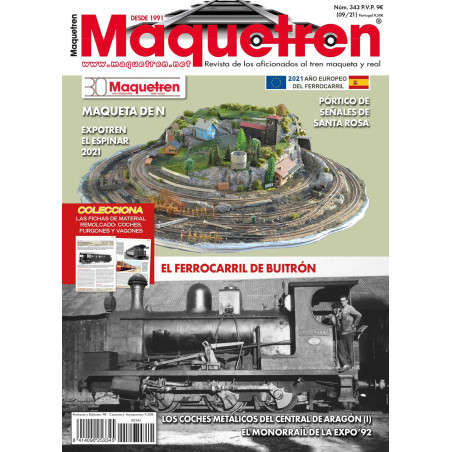 Revista mensual Maquetren, Nº 343, 2021.