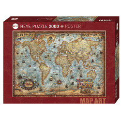 The World, 2000 piezas. Marca Heye. Ref: 29845.