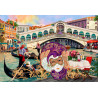 Venice Carnival, Puzzle de madera con piezas doble cara, 150 pz. Marca Wooden City, Ref: ES0029M.