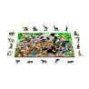 Bear Paradise, Puzzle de madera con piezas doble cara, 150 pz. Marca Wooden City, Ref: EX0016M