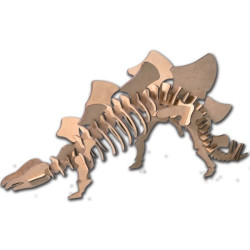 Estegosaurio, Kit de montaje en Madera de Haya. Marca Artymon, Ref: 5606.