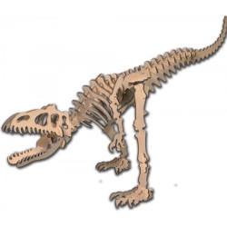 Allosaurus, Kit de montaje en Madera de Haya. Marca Artymon, Ref: 5603.