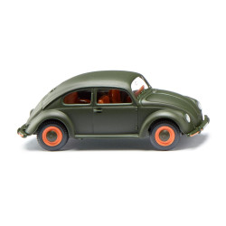 VW Escarabajo, Color Verde Mate, Escala H0. Marca Wiking, Ref: 083018.