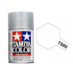 Spray Flat clear, Barniz mate, Bote de 100 ml, ( 85080 ). Marca Tamiya, Ref: TS-80.