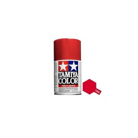 Spray Rojo Puro Metálico (85095). Bote 100 ml. Marca Tamiya. Ref: TS-95.
