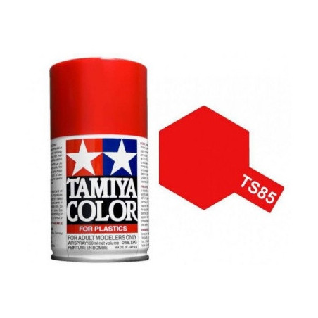 Spray Rojo Brillante (85085). Bote 100 ml. Marca Tamiya. Ref: TS-85.