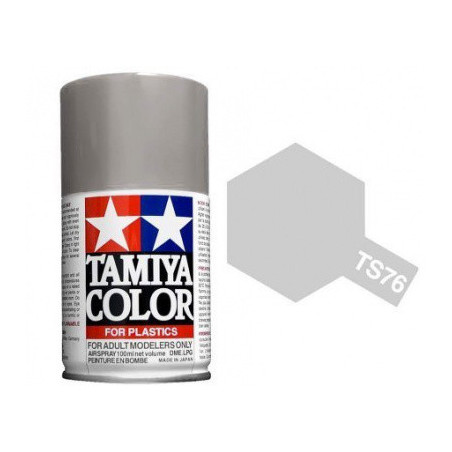 Spray Plata (85076). Bote 100 ml. Marca Tamiya. Ref: TS-76.