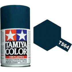 Spray Azul Oscuro Brillante, (85064), Bote 100 ml. Marca Tamiya, Ref: TS-64.