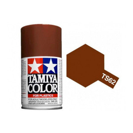 Spray Marron Palido Mate, (85062), Bote 100 ml. Marca Tamiya, Ref: TS-62.