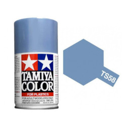 Spray Azul Claro Perlado, (85058), Bote 100 ml. Marca Tamiya, Ref: TS-58.