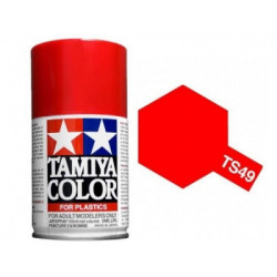 Spray Rojo Brillante, (85049), Bote 100 ml. Marca Tamiya, Ref: TS-49.