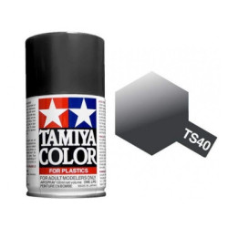 Spray Negro Metalizado, (85040), Bote 100 ml. Marca Tamiya, Ref: TS-40.