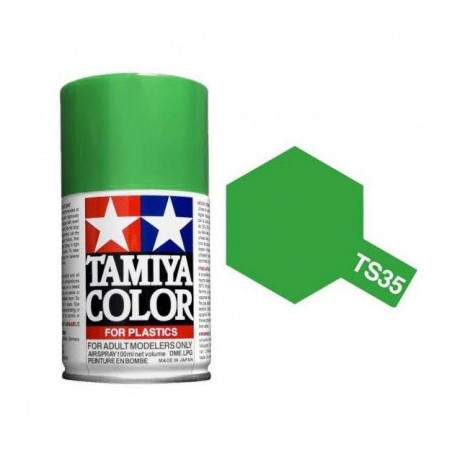 Spray Verde, (85035), Bote 100 ml. Marca Tamiya, Ref: TS-35.