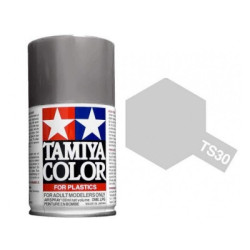 Spray Plata, (85030), Bote 100 ml. Marca Tamiya, Ref: TS-30.