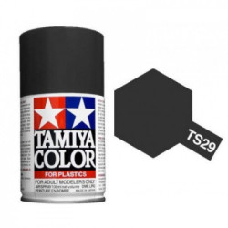 Spray Negro Satinado, (85029), Bote 100 ml. Marca Tamiya, Ref: TS-29.