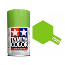 Spray Verde Claro Brillo, (85022), Bote 100 ml. Marca Tamiya, Ref: TS-22.