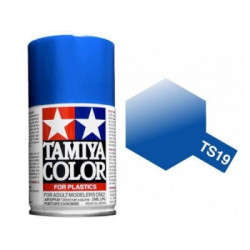 Spray Azul Metalico, (85019), Bote 100 ml. Marca Tamiya, Ref: TS-19.
