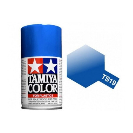 Spray Azul Metalico, (85019), Bote 100 ml. Marca Tamiya, Ref: TS-19.