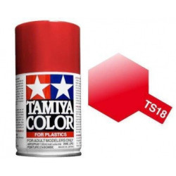 Spray Rojo Metalico, (85018), Bote 100 ml. Marca Tamiya, Ref: TS-18.
