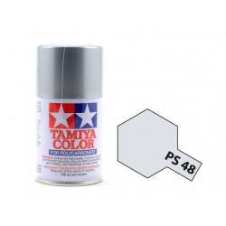 Spray Policarbonato Plata Semibrillante Aluminio Anodizado, (86048) ,Bote 100 ml. Marca Tamiya, Ref: PS-48.