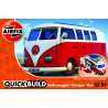 Camper Van Rojo, 52 piezas, Nivel 1. Marca Airfix QuickBuild, Ref: J6017.