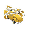 Escarabajo amarillo, 36 piezas, Nivel 1. Marca Airfix QuickBuild, Ref: J6023.