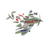Avión de combate Dia D Spitfire, 34 piezas, Nivel 1. Marca Airfix QuickBuild, Ref: J6045.