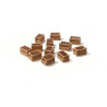 Conjunto de 12 cajas de madera con botellas marrones, Escala N. Marca N-Train, Ref: 211048.