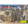 Figuras de Artilleria Britanica WWI, Escala 1:72. Marca Emhar, Ref: EM7202.