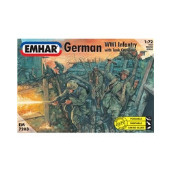 Figuras Infantería Alemana y Tripulaciones de Tanques WWI, Escala 1:72. Marca Emhar, Ref: EM7203.