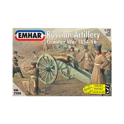 Figuras de Artilleria Rusa, Batalla de Crimea , Escala 1:72. Marca Emhar, Ref: EM7208.