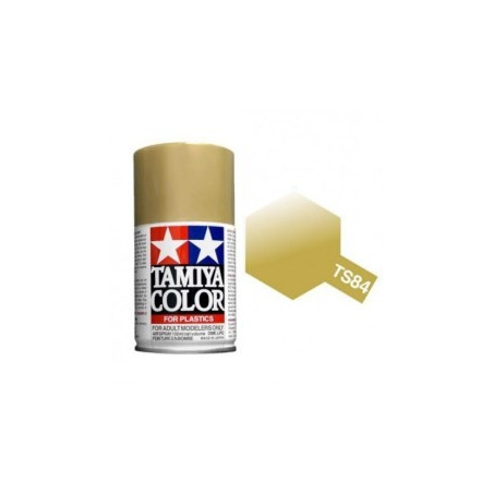 Spray Oro Metalico, (85084), Bote 100 ml. Marca Tamiya, Ref: TS-84.