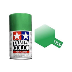 Spray Verde Metalico, (85020), Bote 100 ml. Marca Tamiya, Ref: TS-20.