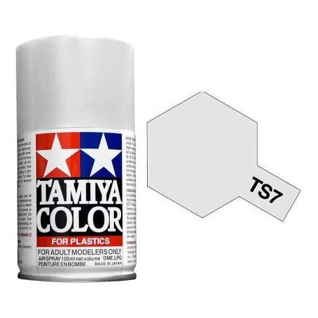 Spray Blanco Brillante, (85007), Bote 100 ml. Marca Tamiya, Ref: TS-7.