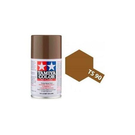 Spray Marron, (850090), Bote 100 ml. Marca Tamiya, Ref: TS-90.