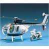 Acad Helicóptero Hughes 500D Police, Escala 1:48. Marca Academy, Ref: 12249.