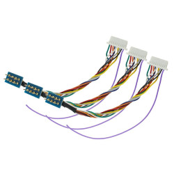 Cable de conversor de 8 pines a conector ZNmini, 3 Unid. Marca DCCconcepts, Ref: DCD-HZ218.3.