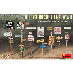 Allied Road Signs WWII Europe, Escala 1:35. Marca Miniart, Ref: 35608.