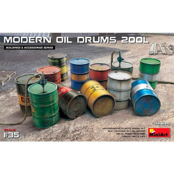 Modern Oil Drums 200l, Escala 1:35. Marca Miniart, Ref: 35615.