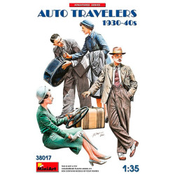 Auto Travelers 1930-40s, Escala 1:35. Marca Miniart Models, Ref. 38017.