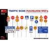 Traffic Signs. Yugoslavia 1990's, Escala 1:35. Marca Miniart, Ref: 35643.