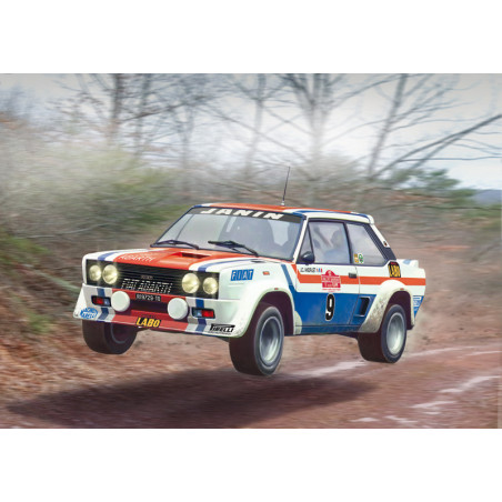 Fiat 131 Abarth 1977 Sanremo Rally Winner, Escala 1:24. Marca Italeri, Ref: 3621.