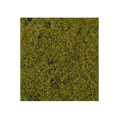 Hierba de pradera, verde medio, 2 a 3 mm, 280 x 140 mm, Todas las escalas. Marca Heki, Ref: 1591.