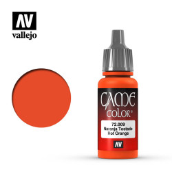 Acrilico Game Color, Naranja Tostado, Bote de 17 ml. Marca Vallejo, Ref: 72.009.