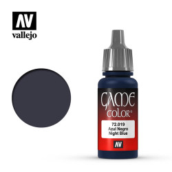 Acrilico Game Color, Azul Negro, Bote de 17 ml. Marca Vallejo, Ref: 72.019