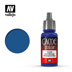 Acrilico Game Color, Azul Ultramar, Bote de 17 ml. Marca Vallejo, Ref: 72.022.