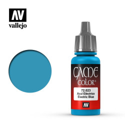 Acrilico Game Color, Azul Electrico, Bote de 17 ml. Marca Vallejo, Ref: 72.023.