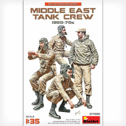 Tripulacion de Tanque de Oriente Medio 1960-70, Escala 1:35. Marca Miniart Models, Ref. 37061.