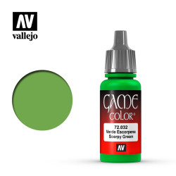 Acrilico Game Color, Verde Escorpena, Bote de 17 ml. Marca Vallejo, Ref: 72.032.